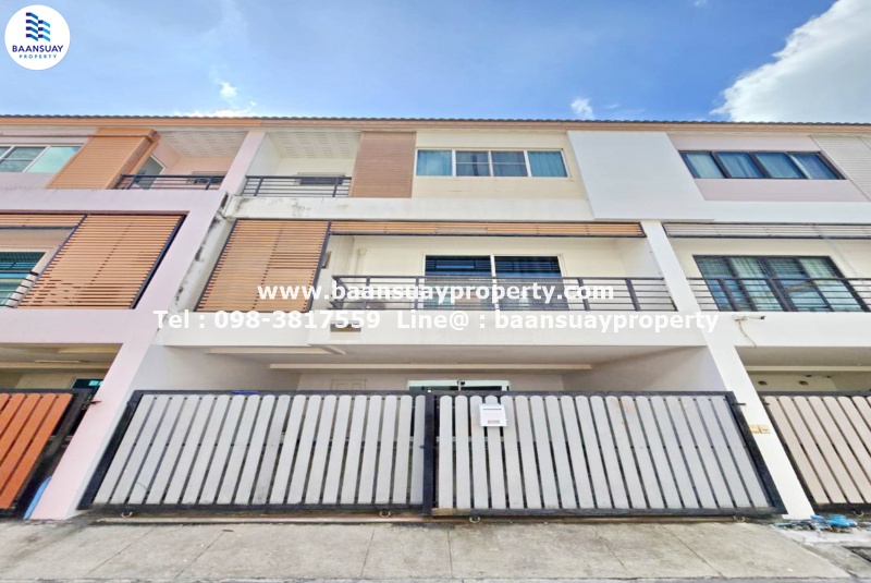 ให้เช่า ทาวน์โฮม 3 ชั้น ถนนสุทธิสาร ใกล้ MRT สุทธิสาร 1 กม.