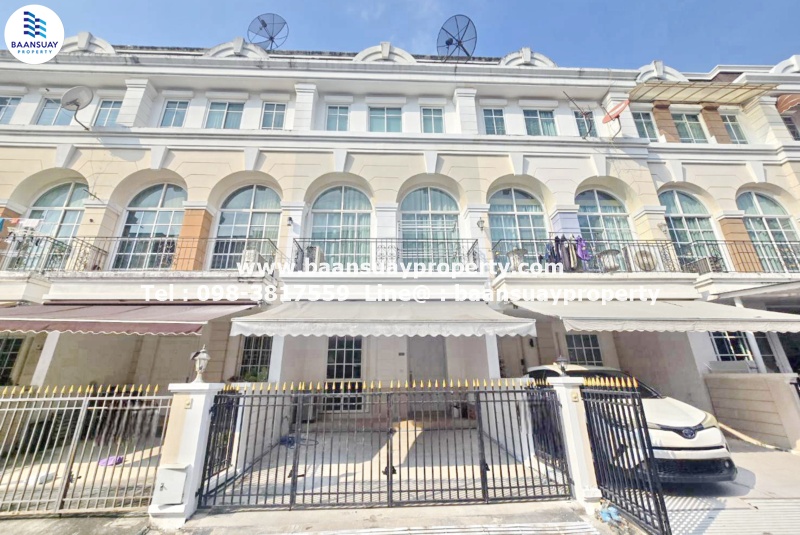 ให้เช่า ทาวน์โฮม 3 ชั้น ทาสีใหม่ทั้งหลัง ซอยรามคำแหง 24 ใกล้ ABAC