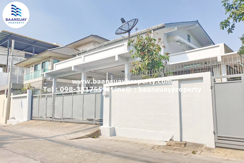 ให้เช่า บ้านเดี่ยว 2 ชั้น พร้อมเฟอร์นิเจอร์ ถนนสุทธิสาร ใกล้ MRT สุทธิสาร 1 กม.